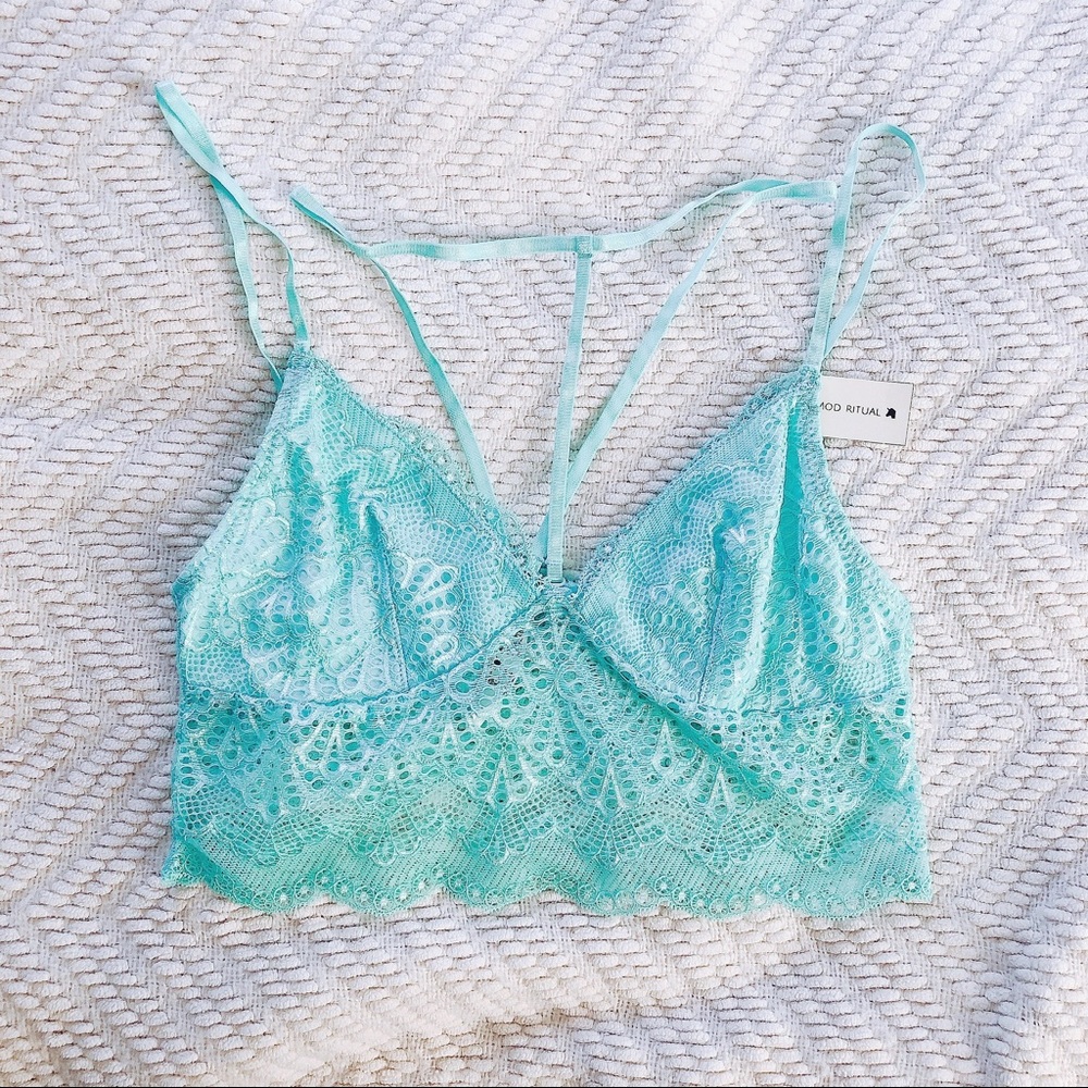 Aqua Lace Bralette